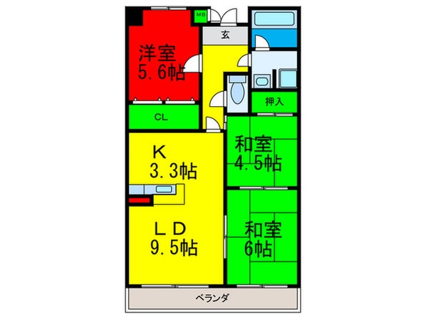 リップルコート和泉中央の物件間取画像